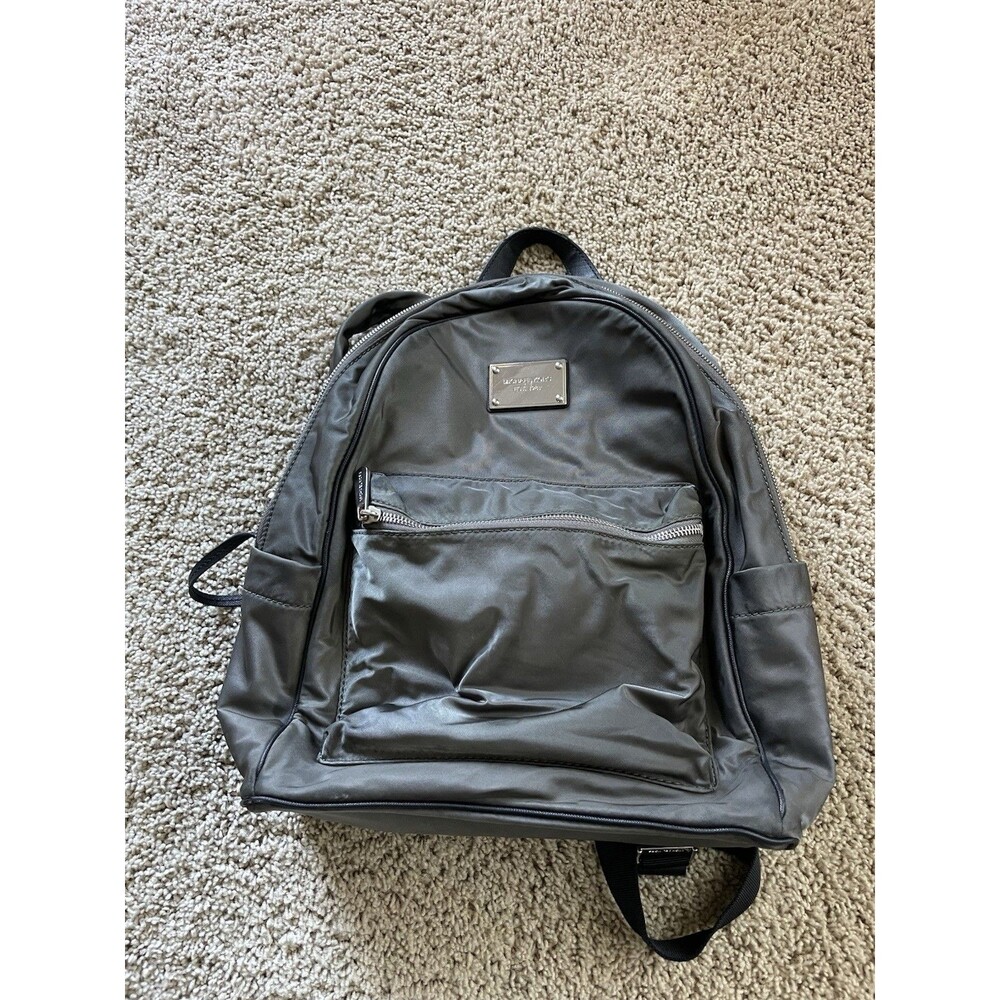 Michael Kors Graphite Large Backpack Nylon Jet Set Collection Olive Green Bag MK
